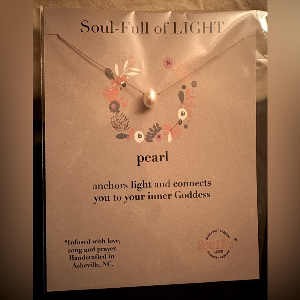 Pearl 16” Sterling Necklace SoulKu